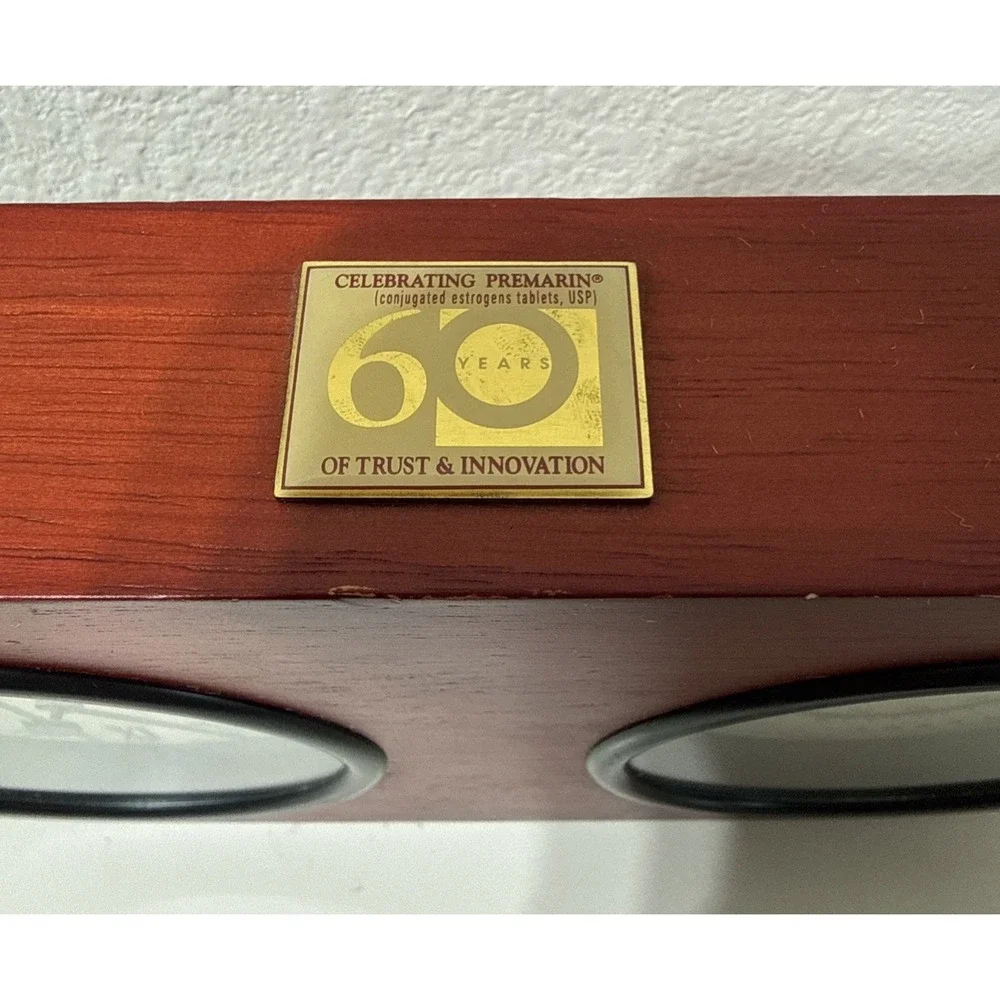 Drug Rep Pharmaceutical Promo PREMARIN Weather Station 60 Year Clock Barometer